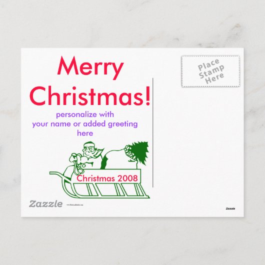 Holiday Hugs briefkaart (Achterkant)