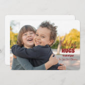 Holiday Hugs Photo Holiday Kaart (Voorkant / Achterkant)