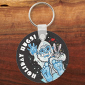 Holiday Hugs Yeti! Sleutelhanger (Voorkant)