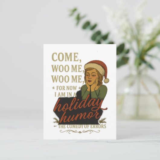 Holiday Humor - Shakespeare quote  Briefkaart (Staand voorkant)