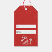 Holiday Humor Spoiler Alert Geen Pony Rood Cadeaulabel (Achterkant)