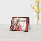 Holiday Humoureus Tinsel in een Wenskaart uit de h Kaart (Gele Bloem)