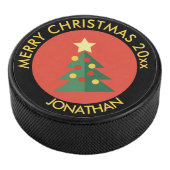 Holiday Ice Hockey Puck / kerstboomontwerp (3/4)