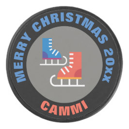 Holiday Ice Hockey Puck/Kerstijs Schaatsen Puck