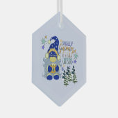 Holiday in de winter glas ornament (Voorkant Rechts)