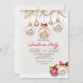 Holiday Invitation, Holiday Party, Christmas Party Kaart (Voorkant)