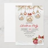 Holiday Invitation, Holiday Party, Christmas Party Kaart (Voorkant / Achterkant)