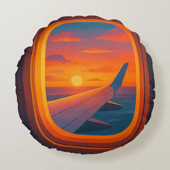 Holiday is rond kussen (Voorkant)