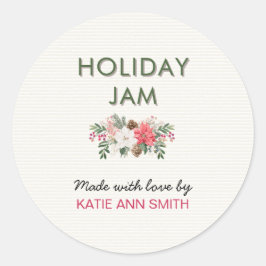 Holiday Jam Label | Christmas Canning Sticker