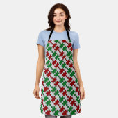 Holiday Jigzaag Apron Schort (Gedragen)