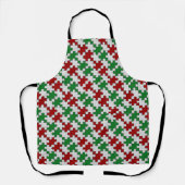 Holiday Jigzaag Apron Schort (Voorkant)