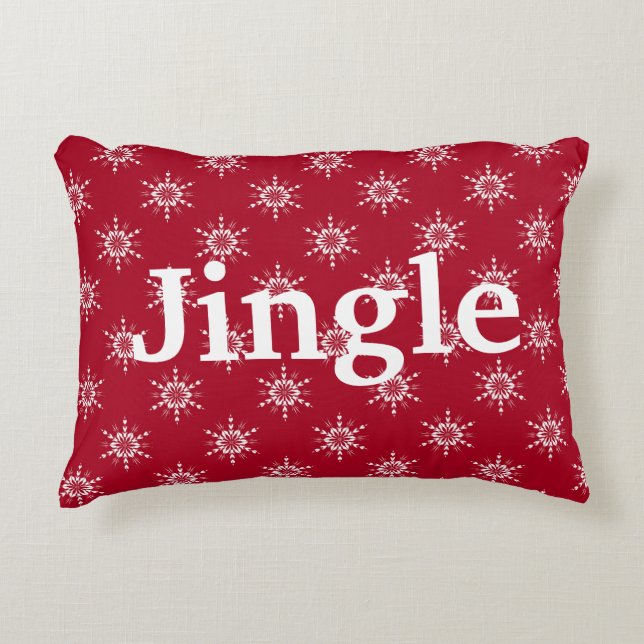 Holiday Jingle Country Pattern Accent Kussen (Voorkant)