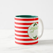 Holiday Jingle helemaal Tweekleurige Koffiemok (Voorkant rechts)