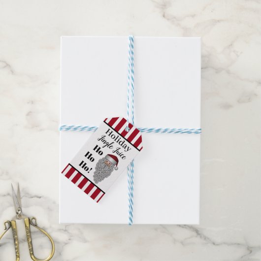 Holiday Jingle Juice Gepersonaliseerd Cadeaulabel (Met Touw)