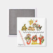 Holiday Joy Cats Magnet (Voorkant / Achterkant)