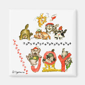 Holiday Joy Cats Magnet (Voorkant)