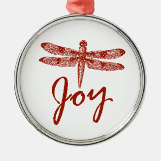 Holiday Joy Dragonfly Metalen Ornament