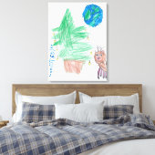 Holiday Joy: een kindervisie op kerstmagie Canvas Afdruk (Insitu (Slaapkamer))