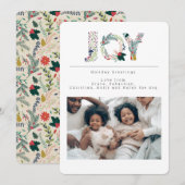 Holiday Joy Foto Persoonlijke Kaart (Voorkant / Achterkant)