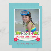 Holiday Joy-fotokaart Feestdagenkaart (Voorkant / Achterkant)