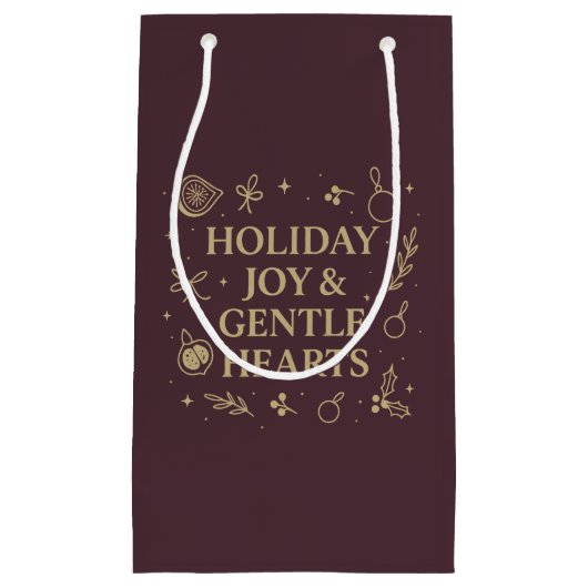 Holiday Joy Gift Bag Klein Cadeauzakje (Voorkant)