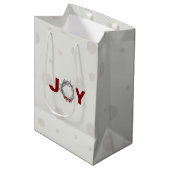 HOLIDAY JOY Gift Medium Gift Bag Cadeauzakje (Voorkant Gekanteld)
