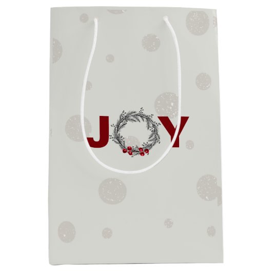 HOLIDAY JOY Gift Medium Gift Bag Cadeauzakje (Voorkant)