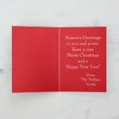 Holiday Joy & Giggles Vrolijke Kerstfoto Feestdagen Kaart (Binnen)