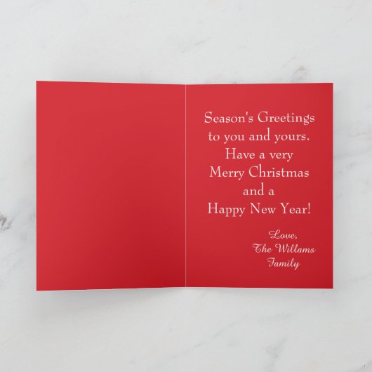 Holiday Joy & Giggles Vrolijke Kerstfoto Feestdagen Kaart (Binnen)