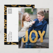 Holiday Joy Holiday Photo Card Briefkaart (Voorkant / Achterkant)