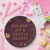 Holiday Joy Paper Plate Papieren Bordje (Feest)