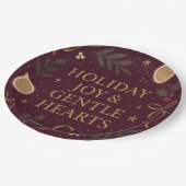 Holiday Joy Paper Plate Papieren Bordje (Gekanteld)