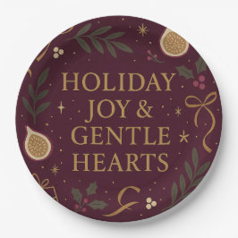 Holiday Joy Paper Plate Papieren Bordje