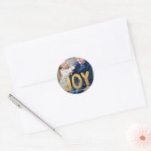 Holiday Joy Photo Holiday Sticker/Envelope Seal Ronde Sticker (Envelop)