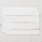 Holiday Joy Poinsettia Wood behalve datum Save The Date (Achterkant)