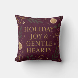 Holiday Joy Throw Pillow Kussen