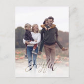 Holiday Joyful Elegant Red Snowflake Budget Feestdagenkaart (Voorkant)