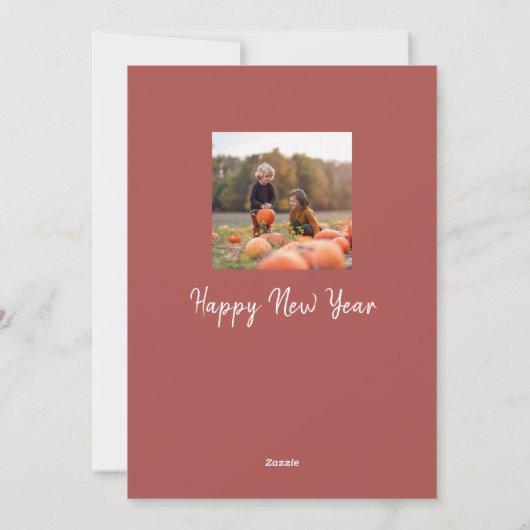 Holiday Joyful Script Red Winter Snowflake 1 Foto Feestdagenkaart (Achterkant)