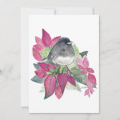 Holiday Junco Bird Art Feestdagenkaart (Voorkant)