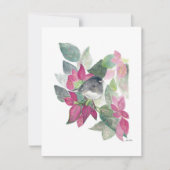 Holiday Junco Bird Art Feestdagenkaart (Voorkant)