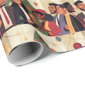 Holiday Kantoor Party Cadeaupapier (Rol Hoek)