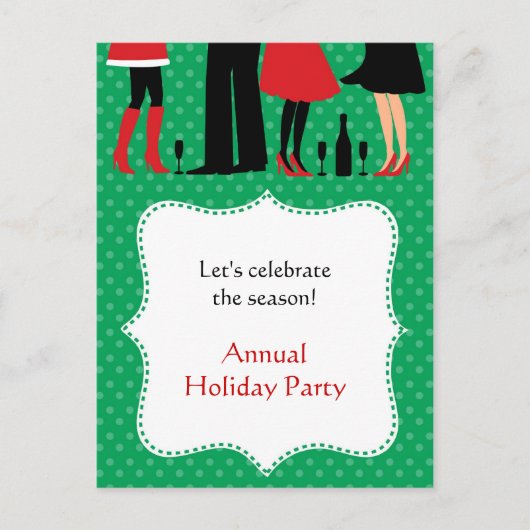 Holiday Kantoor Party Invitation Briefkaart (Voorkant)