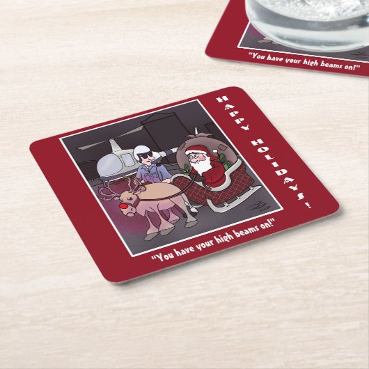 Holiday Kartonnen Onderzetters (Schuin)