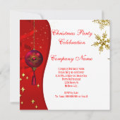 Holiday Kerstfeest Champagne Heels Kaart (Achterkant)