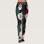 Holiday-kerstgebergte — Honden Leggings (Achterkant)