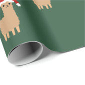 Holiday kerstlamapatroon leuk cadeaupapier (Rol Hoek)