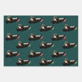 Holiday Kerstmis Bernese Mountain Dog Inpakpapier Vel (Voorkant 3)