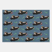 Holiday Kerstmis Bernese Mountain Dog Inpakpapier Vel (Voorkant 3)