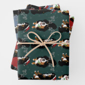 Holiday Kerstmis Bernese Mountain Dog  Inpakpapier Vel (In situ)