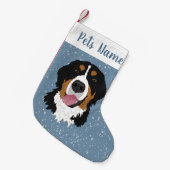 Holiday Kerstmis Bernese Mountain Dog Kleine Kerstsok (Voorkant (Hangend))